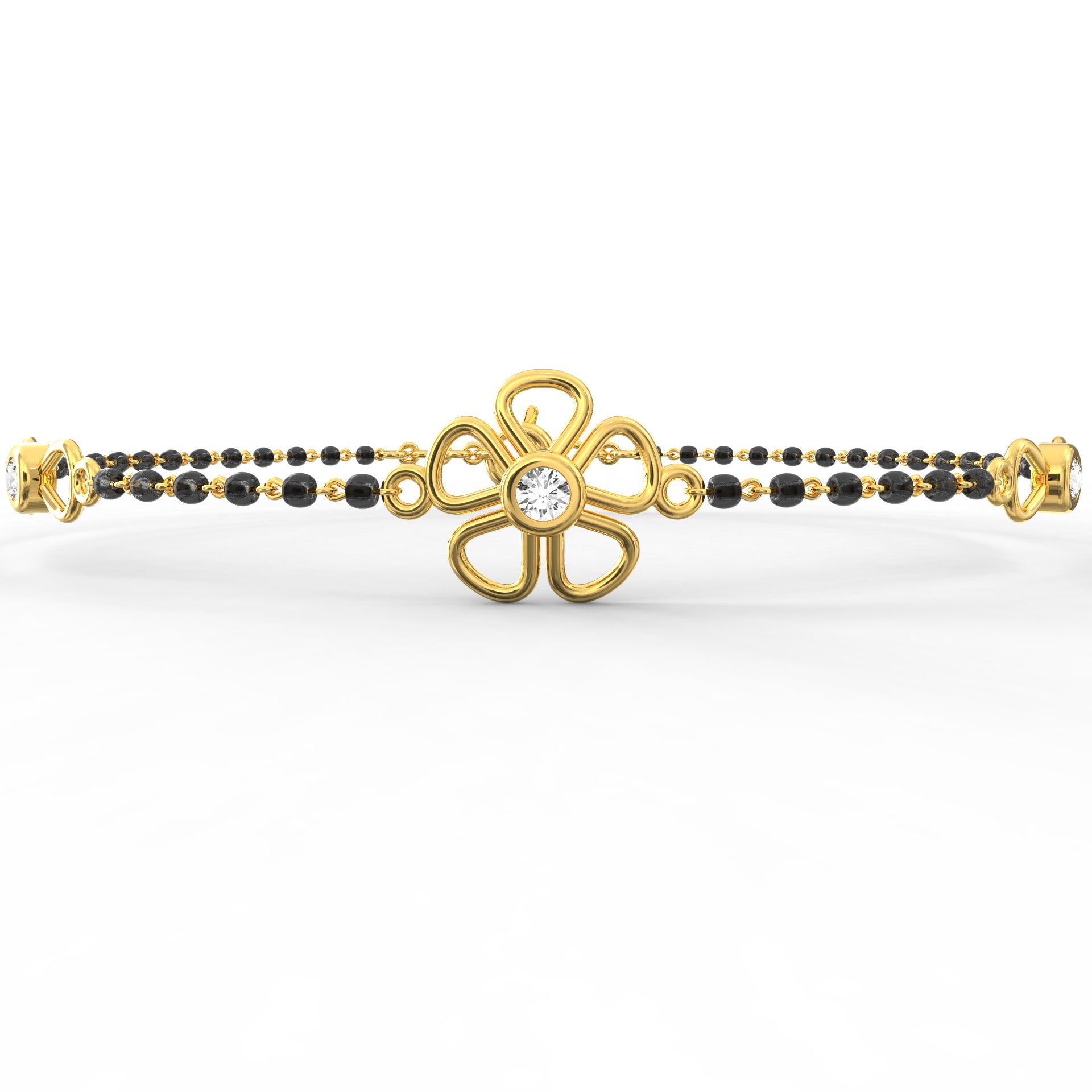Shop Aisha Diamond Mangalsutra Bracelet Online | CaratLane US